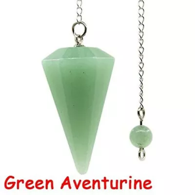 $3.49 • Buy Natural Stone Crystal Pendulum Hexagonal Reiki Chakra Healing Pendant