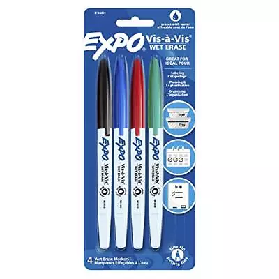 16074 Vis-A-Vis Wet-Erase Overhead Transparency Markers Fine Point Assorted • $10.91