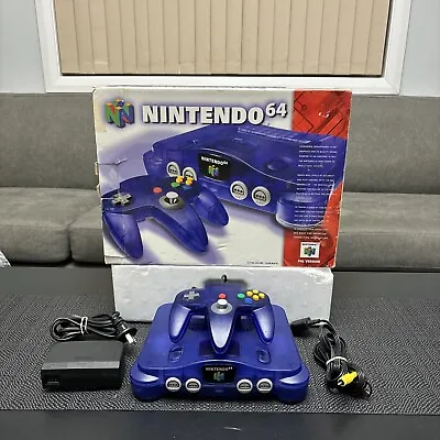 Nintendo 64 Game Console Grape Complete Boxed • $649
