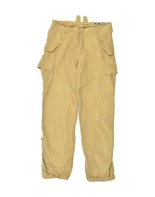 MASON'S Mens Joggers Cargo Trousers W36 L34  Beige Cotton YE05 • £23.68