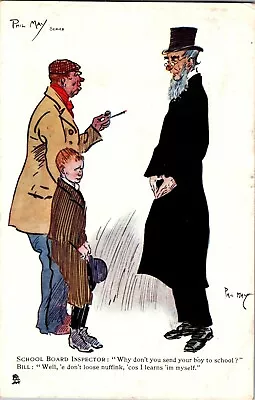 £14.82 • Buy Tucks 1771 Artist Phil May, School Board Inspector Vintage Postcard J66