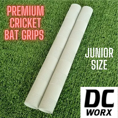 DC WORX - JUNIOR - Chevron Cricket Bat Grip - White Premium Quality • $8.25