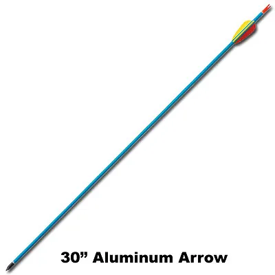 $8.55 • Buy Aluminum Single Arrow | 30-Inch Blue Steel Point Archery Hunting Wilderness 