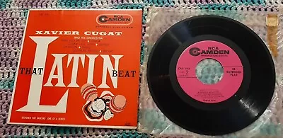 Xavier Cugat And His Orchestra 45 EP That Latin Beat RCA Camden CAE 345 Solid Vg • $5.85