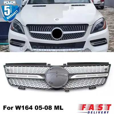 For Mercedes Benz ML W164 ML350 ML500 ML320 2005-2008 Grille Front Grill Diamond • $62.66