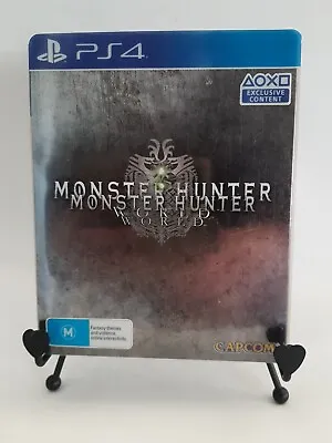 $55 • Buy MONSTER HUNTER  WORLD Limited Steelbook Edition PS4  2018 AUS PAL GC GAME 