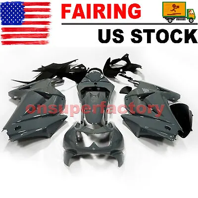 Nardo Gray ABS Fairing Kit For Kawasaki Ninja 250R EX250J 2008-2012 US • $299.25