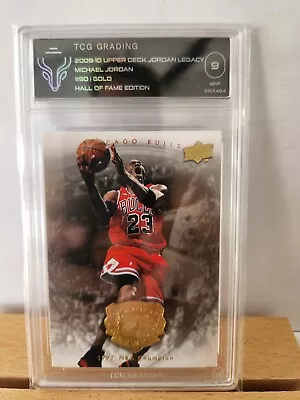 💎 2009-10 Upper Deck Michael Jordan. Hall Of Fame Legacy Gold! Tcg 9 Mint $$$💎 • $0.99