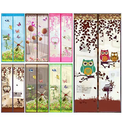 Magnetic Automatic Closing Door Curtain Bug Insect Fly Mosquito Screen Net Mesh • £5.69