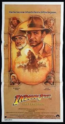 INDIANA JONES AND THE LAST CRUSADE Original Daybill Movie Poster Harrison Ford • $199.98