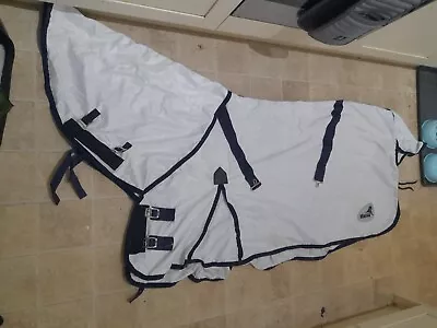 £23 • Buy 4'9 New Masta Zing Fly Rug White Mesh Combo Attached Neck Pony Fly Rug
