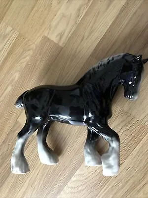 Horse Ornament Figurine  - Black And White Cob Ornament -  As Pictured • £17.99