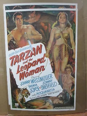 Tarzan & The Leopard Woman Rice Joyce Vintage Poster 1975 Movie Reprint Inv#3834 • $19.99