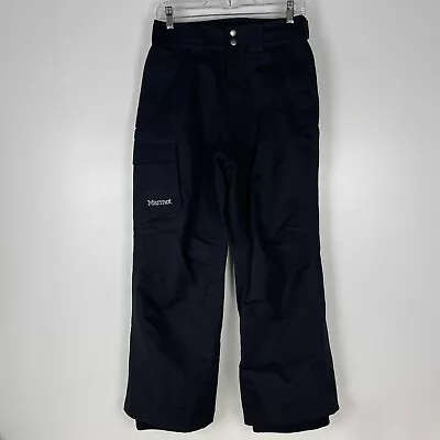 Marmot Mens Ski Snow Snowboard Pants Sz Small Black Excellent Lightweight Lined • $58.88