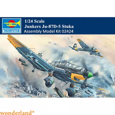 Trumpeter German Junkers 02424 1/24 Ju-87D-5 Stuka Aircraft Assembly Model Kit • $256.22