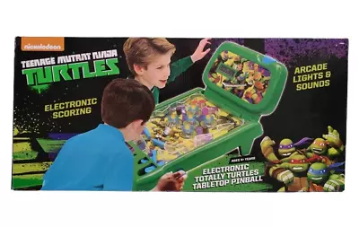 TMNT Electronic Totally Turtles Tabletop Pinball - New In Box - Nickelodeon • $94.03