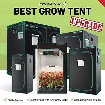 Mars Hydro Indoor Grow Tent Kits Hydroponic System 1680D Oxford For Grow Light • $239.99