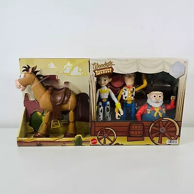 Disney Pixar Toy Story Woody's Roundup Pack Woody Jessie Stinky Pete Bullseye • £64.95