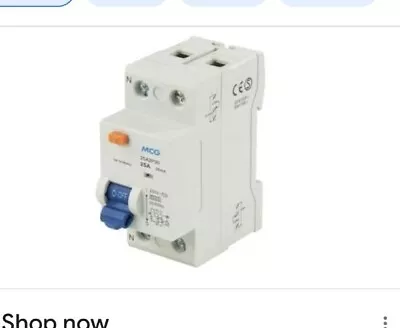 £9.99 • Buy MCG 25 AMP 30 MA DOUBLE POLE 2P RCD 25A2P30 (27)
