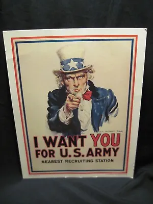 Official 1983 Uncle Sam   I Want You For The U.S. Army  Poster • $24.99
