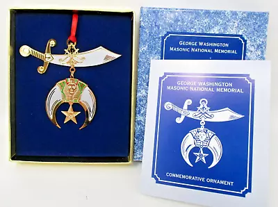 George Washington Masonic National Memorial Commemorative Ornament Shrine Symbol • $25.48