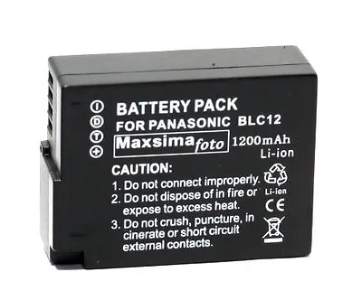 DMW-BLC12E DMW-BLC12 Battery For Panasonic Lumix DMC-FZ2500 Lumix DMC-FZ2000 • £22.95