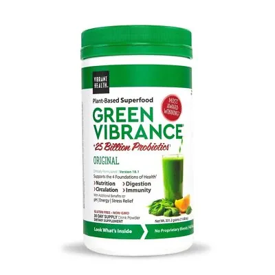 $50.19 • Buy Vibrant Health Green Vibrance Powder 30 Day Supply 12 Oz Powder
