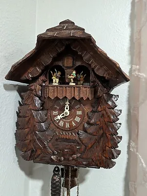 Vintage 90s M.I. Hummel And Danbury Mint German Musical Cuckoo Clock  • £403.72