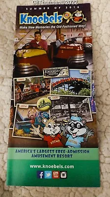 KNOEBELS AMUSEMENT RESORT SUMMER 2019 Amusement Park Brochures • $7