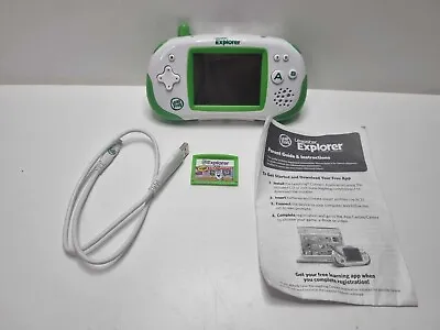 Leapfrog Leapster Explorer Handheld Console Green & Game • £32.99