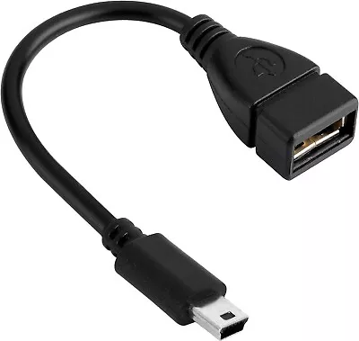 USB 2.0 Mini 5P Type B Cable Male Host To USB Female OTG Adapter Android Tablet • $4.99