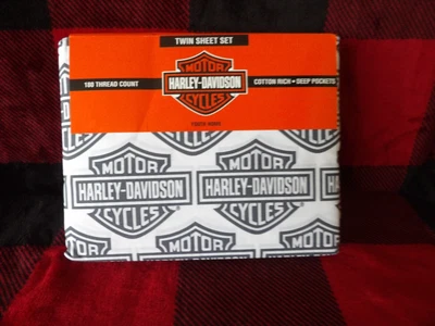 $70 • Buy New Harley Davidson Flame Rider Fireball Twin Set Sheets