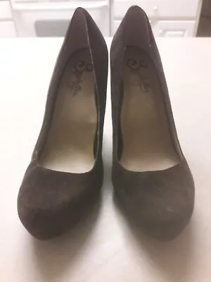 Seychelles Womens Suede 8.5 Vintage Heels Pumps Pin Up Shoes . • £9.40