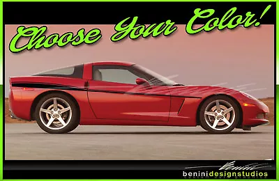 Side Racing Stripe Graphics Style 5 Fits- Corvette C6 2005-2013  • $54.99