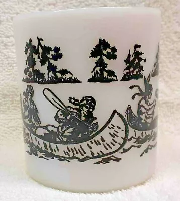 Vintage Davy Crockett Milk Glass Mug Famous Frontiersman Year 1786-1836     #10 • $12.99