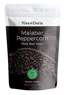 Viva Doria Malabar Peppercorns Whole Black Pepper 12 Oz • $9.99