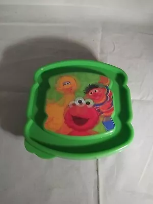 Sesame Street Plastic Sandwich Holder With Big Bird ..Elmo & Ernie  Lenticular  • $12.88