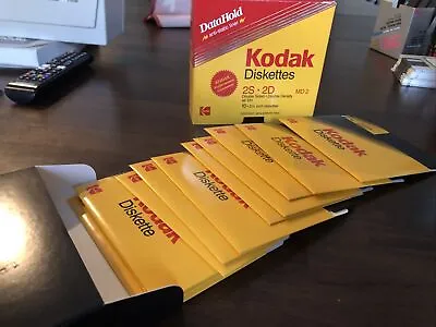 1988 Kodak Diskettes 2S 2D With Hub Ring MD2 48 TPI 5 1/4 Inch Qty 11 • $14