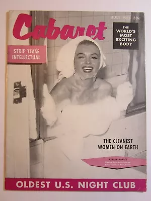 Cabaret Vol. 1 #3 July 1955 FN  Great Marilyn Monroe Cover! Pin-ups! 3rd Issue! • $199