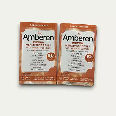 Amberen Multi-Symptom Menopause Relief 120 Caps 2 Pack Exp Date 06.2026 • $47.90