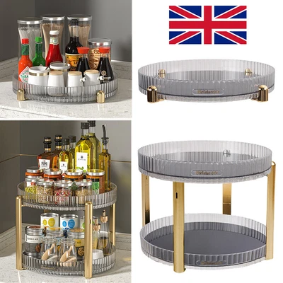 £9.68 • Buy Rotating 360° Makeup Organiser Beauty Cosmetics Adjustable Perfume Display Stand
