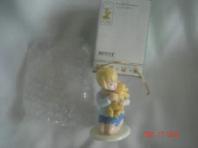 Boxed Classic Pooh & Chrstopher Robin Porcelain Disney / Midwest Ornament • $18.99