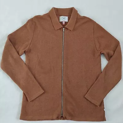 Krondstadt Zipped Cardigan 100% Cotton Long Sleeve Size M Chest 40  • $16.41