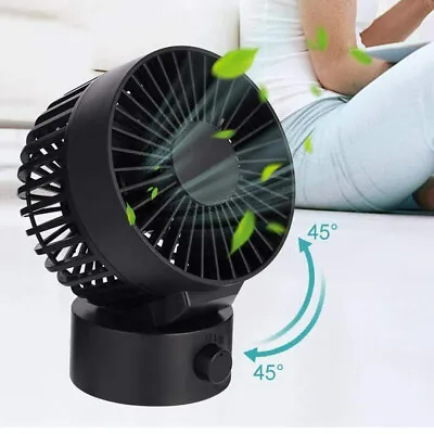 $14.98 • Buy USB Desk Fan Cooling Rotatable Mini Ultra Quiet Portable Table Cooler Summer