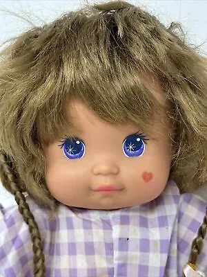 Vintage 1989 Mattel Magic Nursery Doll Bonnet Outfit Brunette Baby 80’s Toy • $19.99
