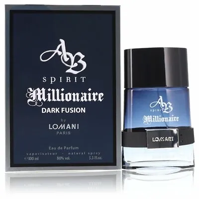 Spirit Millionaire Dark Fusion Cologne Men Perfume Eau De Parfum Spray 3.3 Oz • $28.95