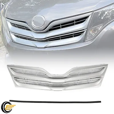 Front Upper Grille Grill Silver Factory Replacement For Toyota Venza 2013-2016 • $51.50