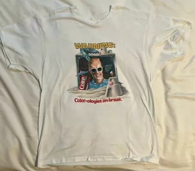Vintage Max Headroom Coke-ologist  Spring Break  87’ T Shirt • $129