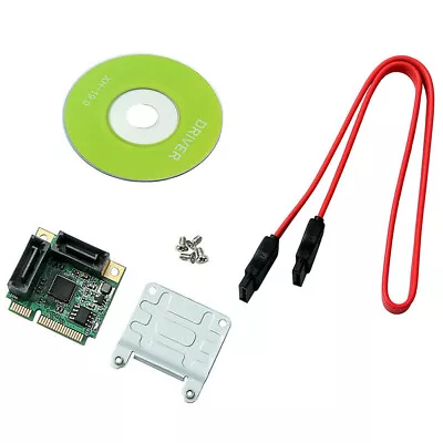 Mini PCI-Express To 2 Ports SATA 3.0 III 6Gb/s Expansion Card Single Chip • $13.90