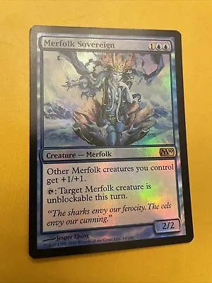 MTG - Merfolk Sovereign - FOIL - M10 Core Set 2010 - NM/MT - Brandy New! • $8